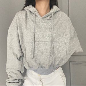 YesStyle oversized cropped hoodie